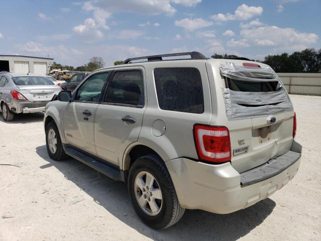 1FMCU03108KA87934 - 2008 FORD ESCAPE XLT WHITE photo 2