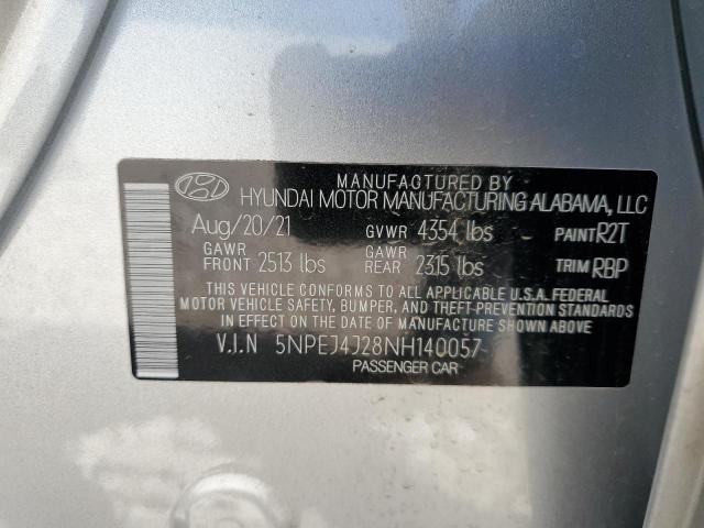 5NPEJ4J28NH140057 - 2022 HYUNDAI SONATA SEL PLUS SILVER photo 13