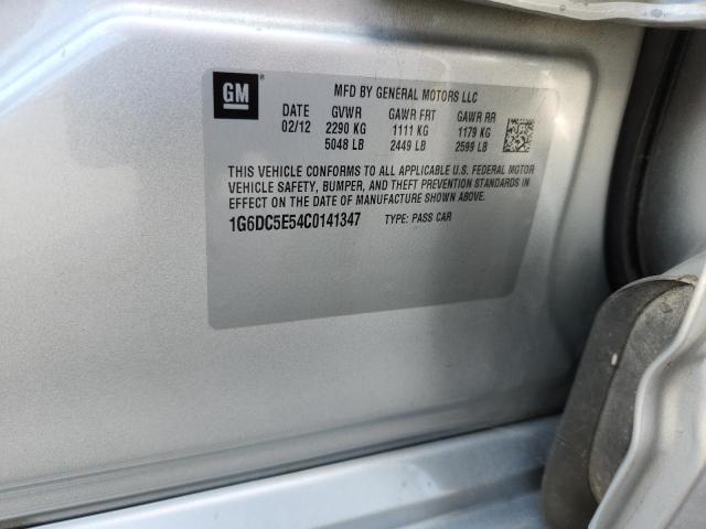 1G6DC5E54C0141347 - 2012 CADILLAC CTS Արծաթագույն լուսանկար 12