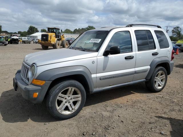 1J4GL48K25W659053 - 2005 JEEP LIBERTY SPORT SILVER photo 1