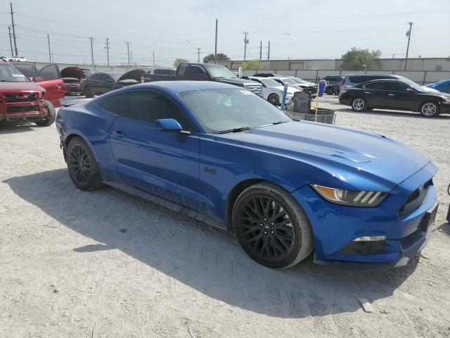 1FA6P8CFXH5250144 - 2017 FORD MUSTANG GT BLUE photo 4