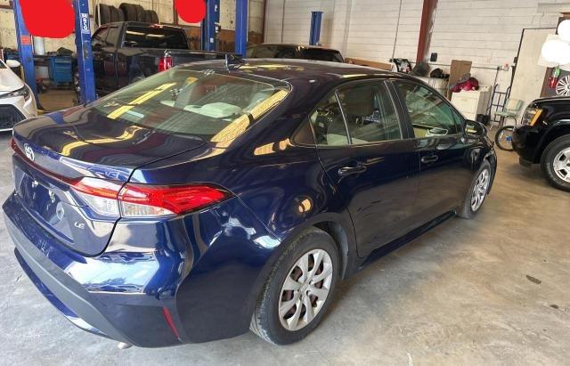JTDEPMAE3MJ123908 - 2021 TOYOTA COROLLA LE BLUE photo 4