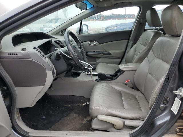 19XFB2F9XCE342153 - 2012 HONDA CIVIC EXL SILVER photo 7