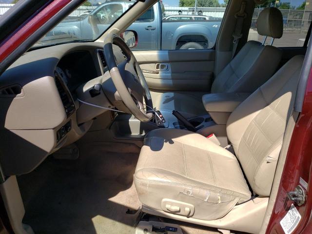 JN8DR09Y62W715031 - 2002 NISSAN PATHFINDER LE 勃艮第红 照片 7