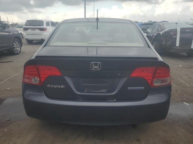 JHMFA36296S013486 - 2006 HONDA CIVIC HYBRID CHARCOAL photo 6
