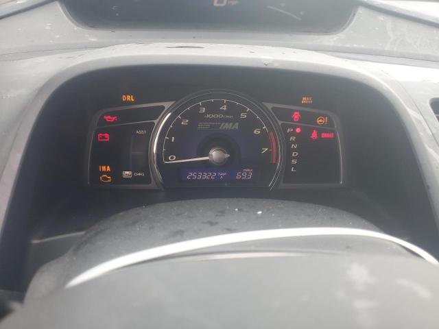 JHMFA36296S013486 - 2006 HONDA CIVIC HYBRID CHARCOAL photo 9