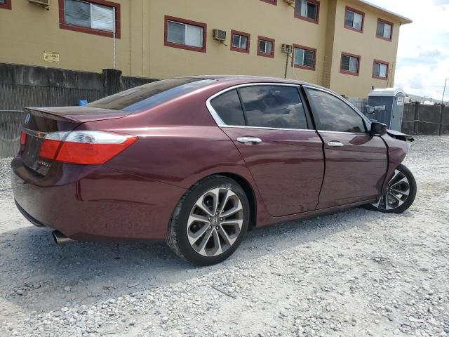 1HGCR2F54EA188297 - 2014 HONDA ACCORD SPORT 勃艮第红 照片 3