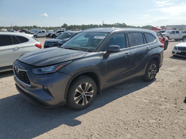 5TDGZRBH8LS009980 - 2020 TOYOTA HIGHLANDER XLE GRAY photo 1