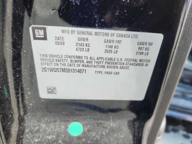 2G1WU57M391314871 - 2009 CHEVROLET IMPALA LTZ 黑色 照片 12