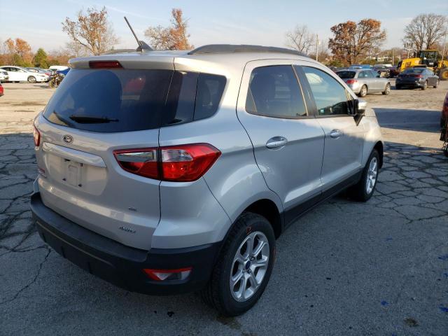 MAJ6P1UL6JC200807 - 2018 FORD ECOSPORT SE Srebrny zdjęcie 4
