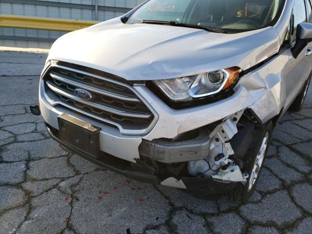 MAJ6P1UL6JC200807 - 2018 FORD ECOSPORT SE Srebrny zdjęcie 9