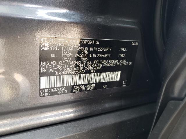 JTMRWRFVXRD236822 - 2024 TOYOTA RAV4 XLE GRAY photo 13