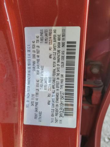 3MYDLBYV9HY164127 - 2017 TOYOTA YARIS IA RED photo 12