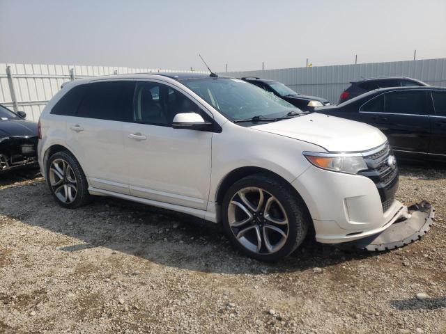 2FMDK4AK1DBC51774 - 2013 FORD EDGE SPORT WHITE photo 4