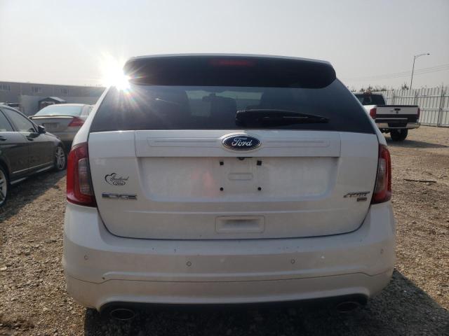 2FMDK4AK1DBC51774 - 2013 FORD EDGE SPORT WHITE photo 6