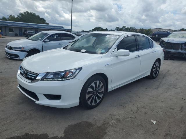 1HGCR6F50EA002262 - 2014 HONDA ACCORD HYBRID EXL WHITE photo 1