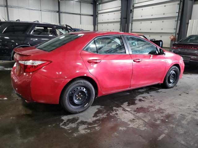 2T1BURHE0GC603371 - 2016 TOYOTA COROLLA L RED photo 3