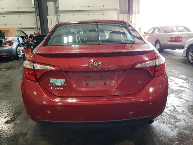 2T1BURHE0GC603371 - 2016 TOYOTA COROLLA L RED photo 6