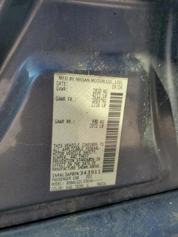 1N4AL3AP8FN343911 - 2015 NISSAN ALTIMA 2.5 GRAY photo 13