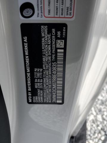 3MW43CM07R8E40835 - 2024 BMW M240I Blanco foto 12