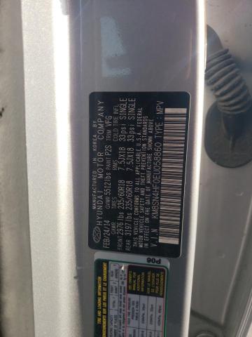 KM8SN4HF0EU058860 - 2014 HYUNDAI SANTA FE GLS SILVER photo 13