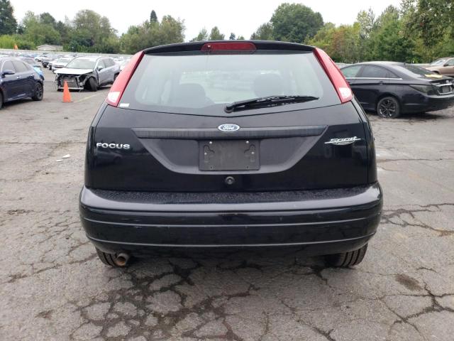 1FAFP31N07W286950 - 2007 FORD FOCUS ZX3 BLACK photo 6