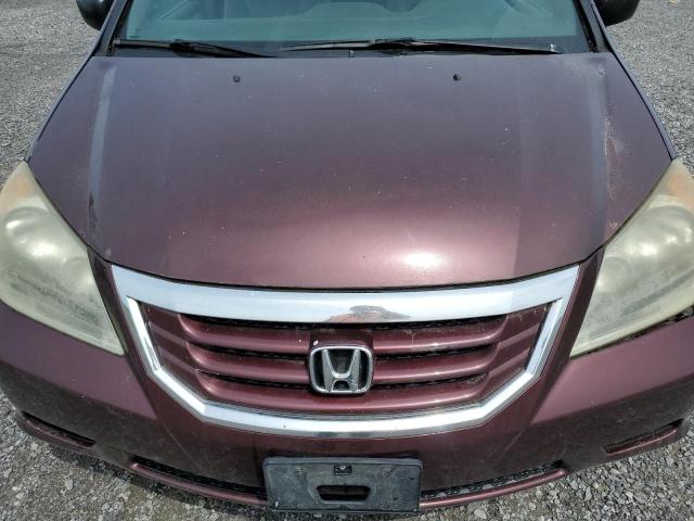 5FNRL38138B502253 - 2008 HONDA ODYSSEY LX BURGUNDY photo 12