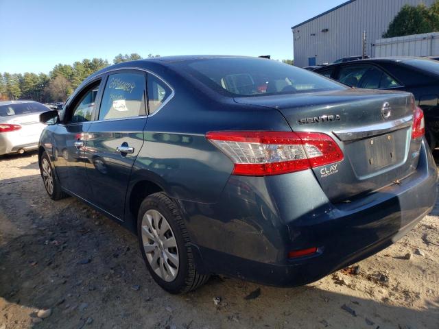 3N1AB7AP9EY338791 - 2014 NISSAN SENTRA S GRAY photo 3