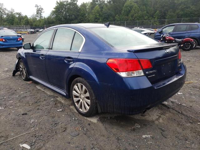 4S3BMDJ60B2237344 - 2011 SUBARU LEGACY 3.6R LIMITED BLUE photo 2