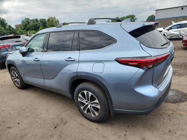5TDGZRBH2NS225049 - 2022 TOYOTA HIGHLANDER XLE Синій фото 2