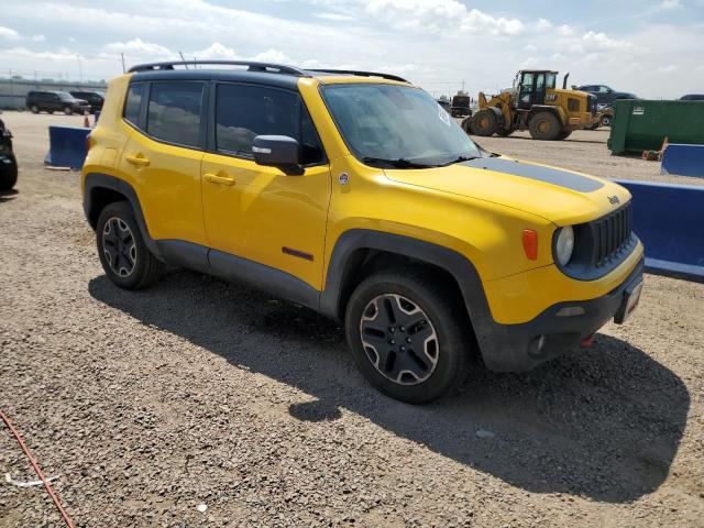 ZACCJBCT1GPC97554 - 2016 JEEP RENEGADE TRAILHAWK YELLOW photo 4