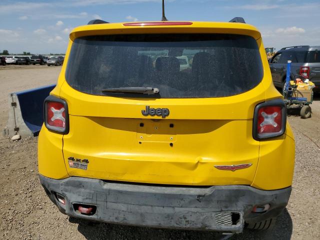 ZACCJBCT1GPC97554 - 2016 JEEP RENEGADE TRAILHAWK YELLOW photo 6