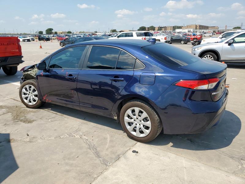 5YFEPMAE0MP221631 - 2021 TOYOTA COROLLA LE BLUE photo 2