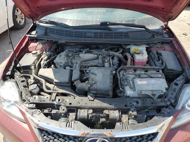 JTHKD5BH5D2129406 - 2013 LEXUS CT 200 RED photo 11