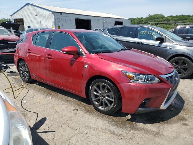 JTHKD5BH5D2129406 - 2013 LEXUS CT 200 RED photo 4