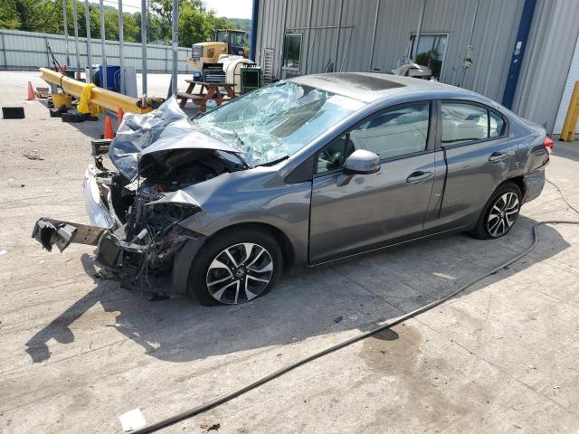 19XFB2F95DE211763 - 2013 HONDA CIVIC EXL GRAY photo 1