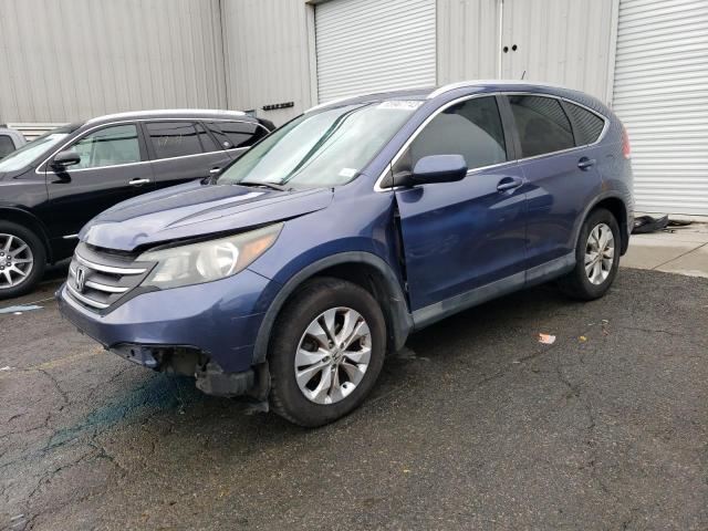 2HKRM4H71EH624534 - 2014 HONDA CR-V EXL BLUE photo 1