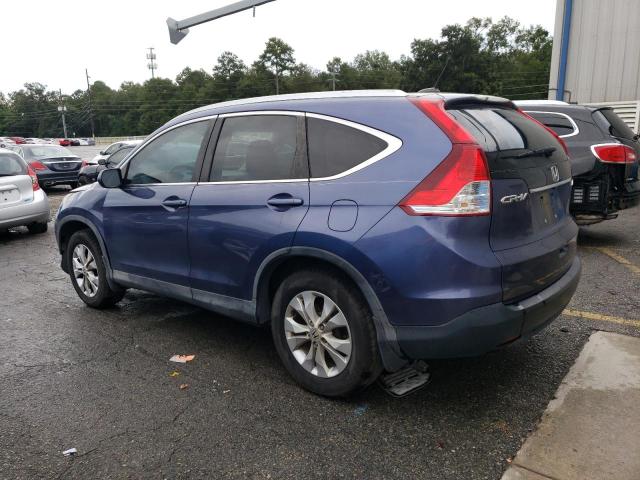 2HKRM4H71EH624534 - 2014 HONDA CR-V EXL BLUE photo 2