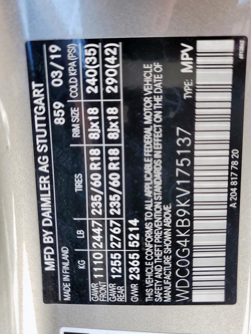 WDC0G4KB9KV175137 - 2019 MERCEDES-BENZ GLC 300 4MATIC SILVER photo 13