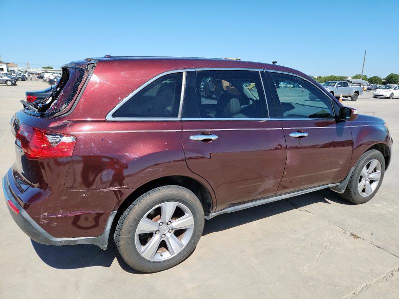 2HNYD2H65BH525978 - 2011 ACURA MDX TECHNOLOGY Բորդո լուսանկար 3