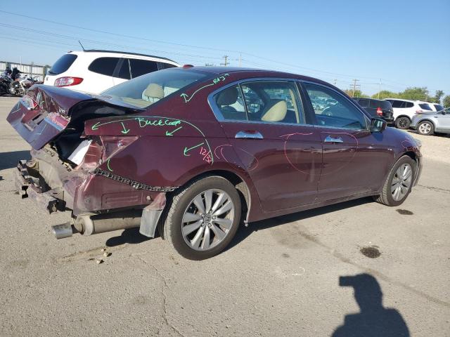 1HGCP3F82CA008205 - 2012 HONDA ACCORD EXL MAROON photo 3