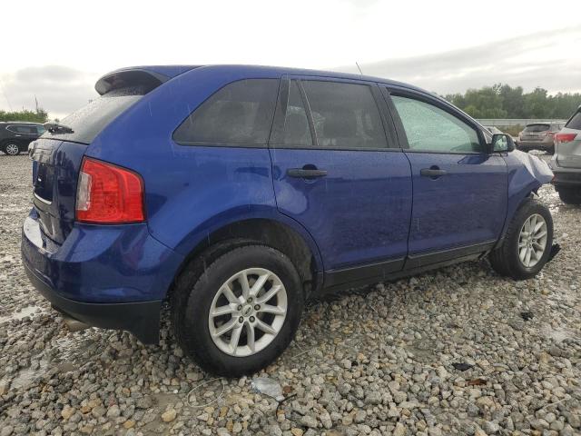 2FMDK3GC5EBA26205 - 2014 FORD EDGE SE BLUE photo 3