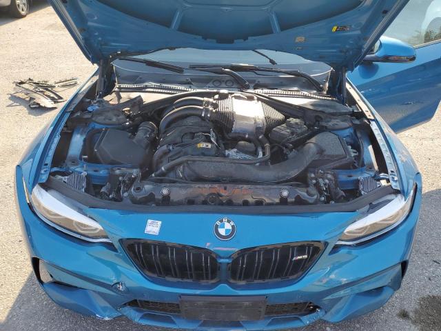WBS2U7C0XL7D90565 - 2020 BMW M2 COMPETITION BLUE photo 11