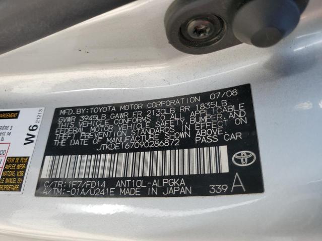 JTKDE167090286872 - 2009 TOYOTA SCION TC 银色 照片 12