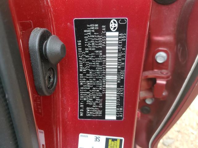 5YFB4MDE7RP121878 - 2024 TOYOTA COROLLA LE წითელი ფოტო 12