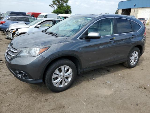 2HKRM4H70DH660262 - 2013 HONDA CR-V EXL GRAY photo 1