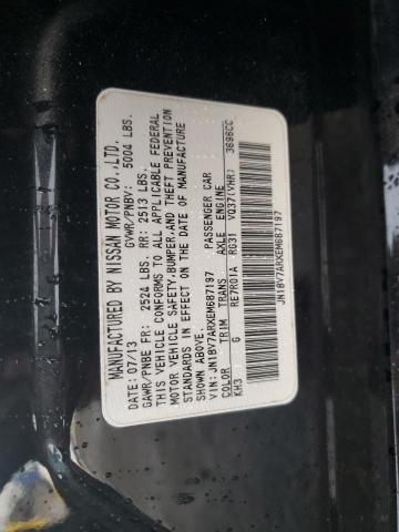 JN1BV7ARXEM687197 - 2014 INFINITI Q50 BASE 黑色 照片 12