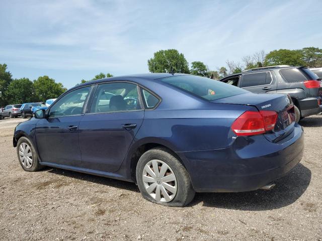 1VWAP7A30DC054837 - 2013 VOLKSWAGEN PASSAT S BLUE photo 2