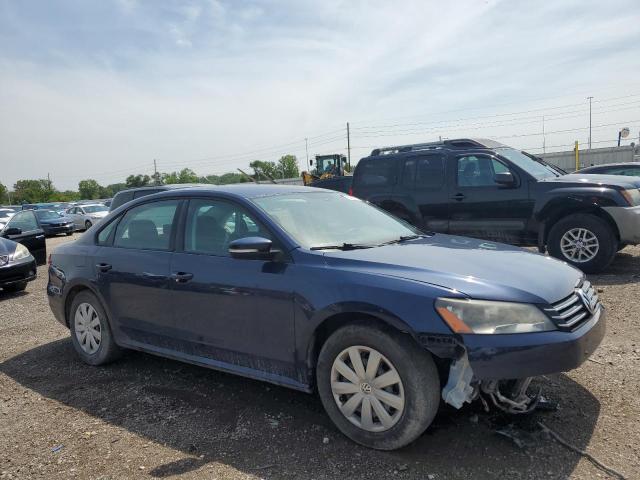 1VWAP7A30DC054837 - 2013 VOLKSWAGEN PASSAT S BLUE photo 4
