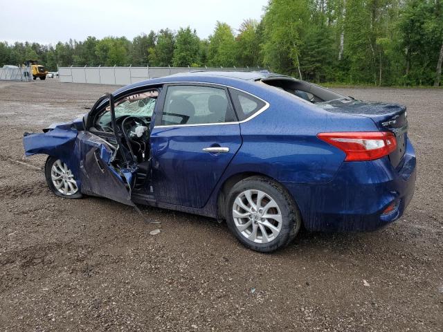 3N1AB7AP6KY287486 - 2019 NISSAN SENTRA S BLUE photo 2